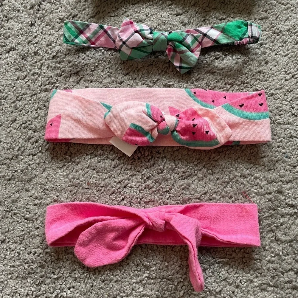 Set of 4 Watermelon Theme Infant Toddler Headbands